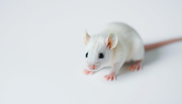 Biała mysz symbolizująca czystość i nowe początki w sennych marzeniach