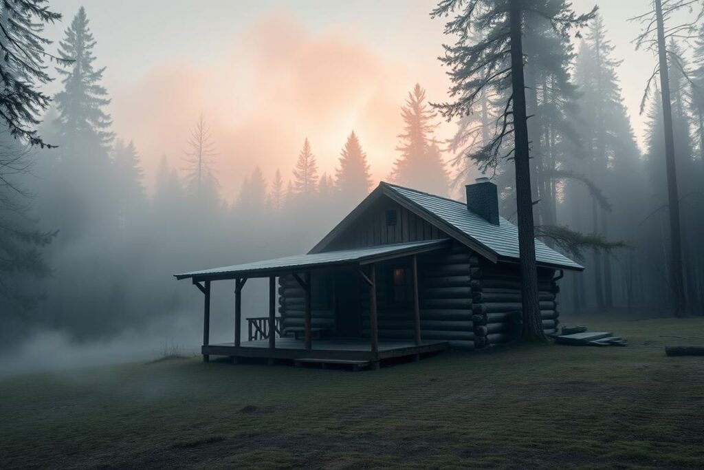 Dom w lesie lub górach w snach - sennik dom