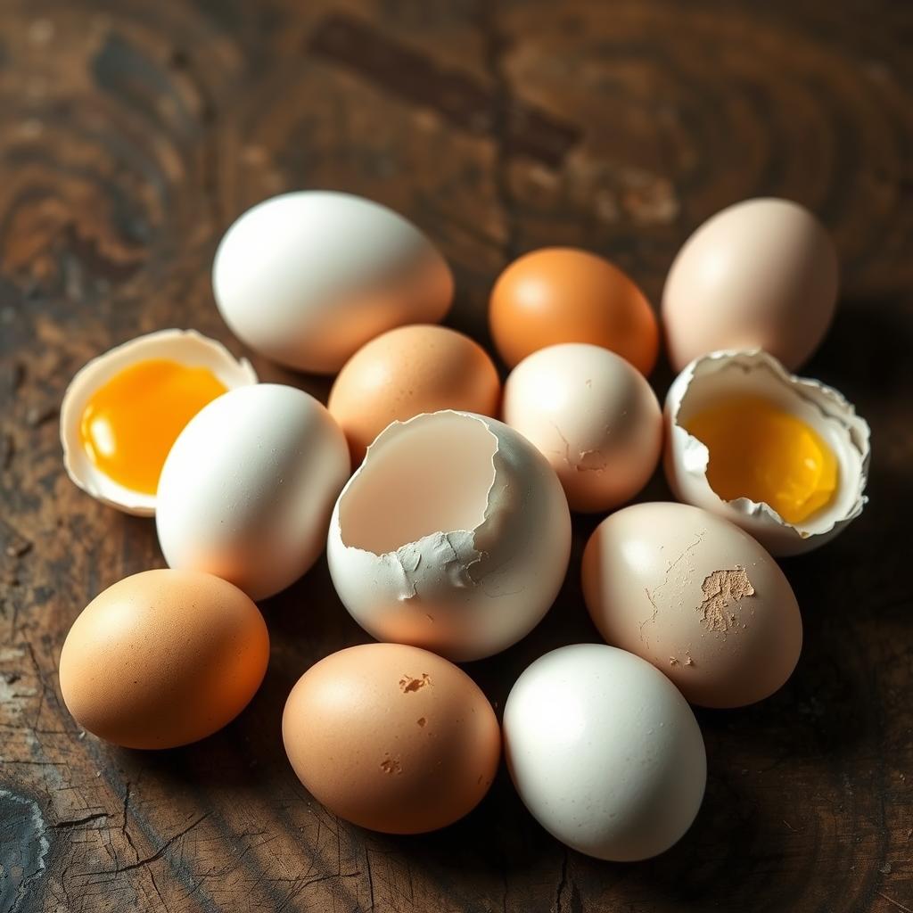 Jajka w różnych formach symbolizujące sennik jajka