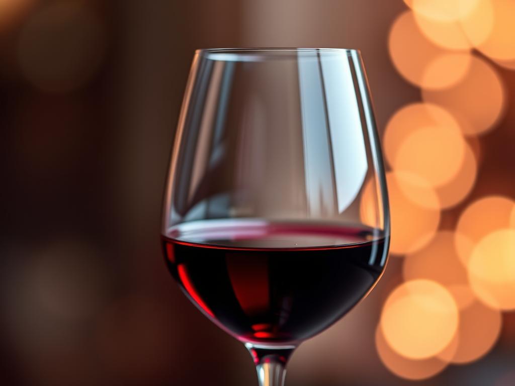 Kieliszek czerwonego wina symbolizujący sennik wino