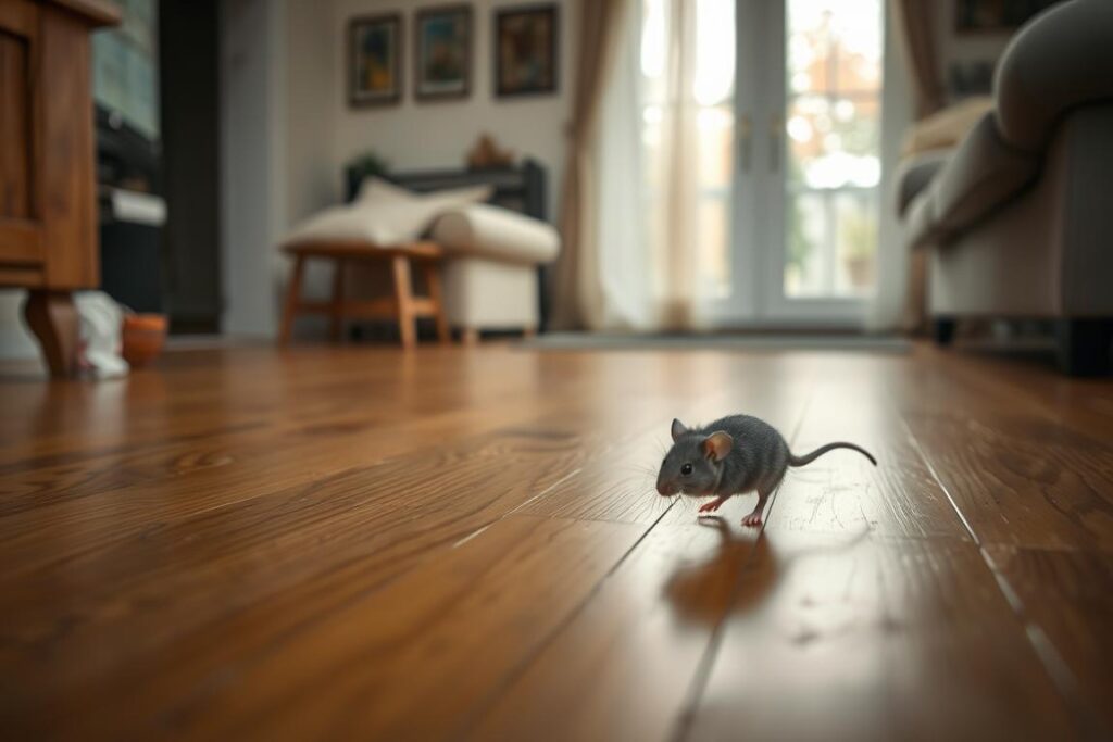 Mysz biegająca po domu w kontekście sennik myszy w domu