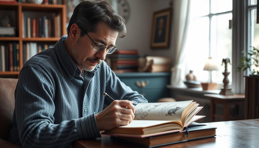 Osoba analizująca sen o myszy w kontekście psychologicznym