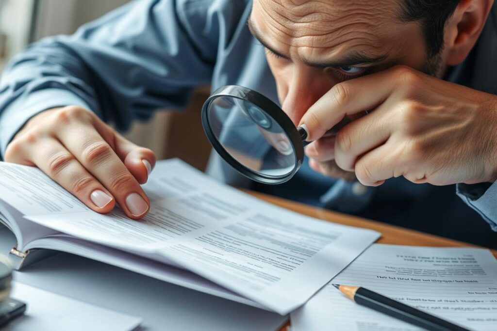 Osoba analizująca szczegóły, symbolizująca znaczenie kontekstu w interpretacji snów