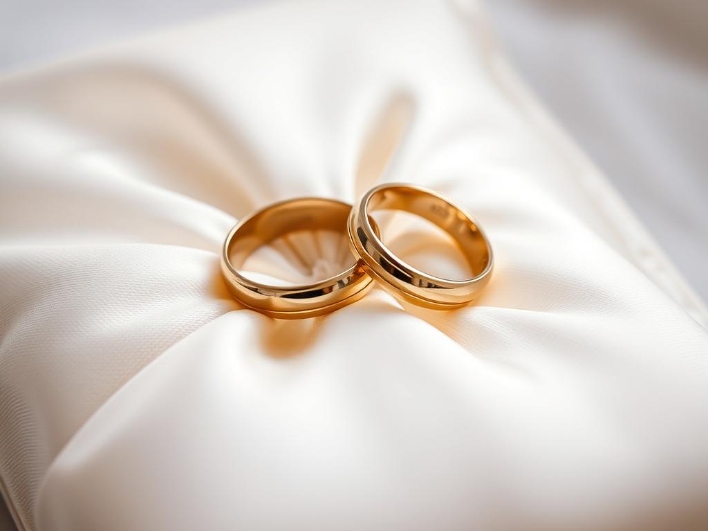 Para obrączek ślubnych, symbolizująca znaczenie obrączek w snach