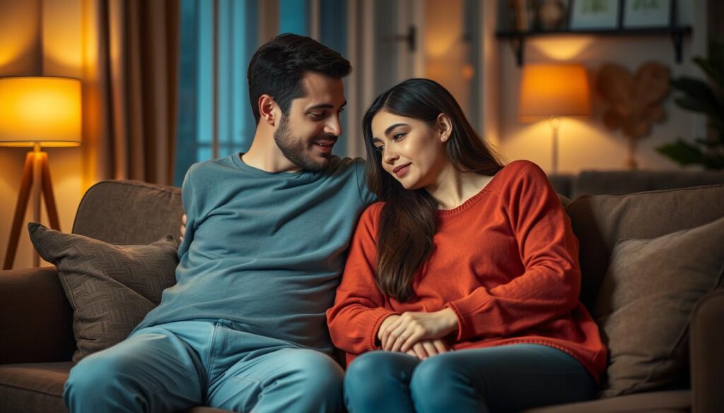 Para rozmawiająca o swoich snach i emocjach