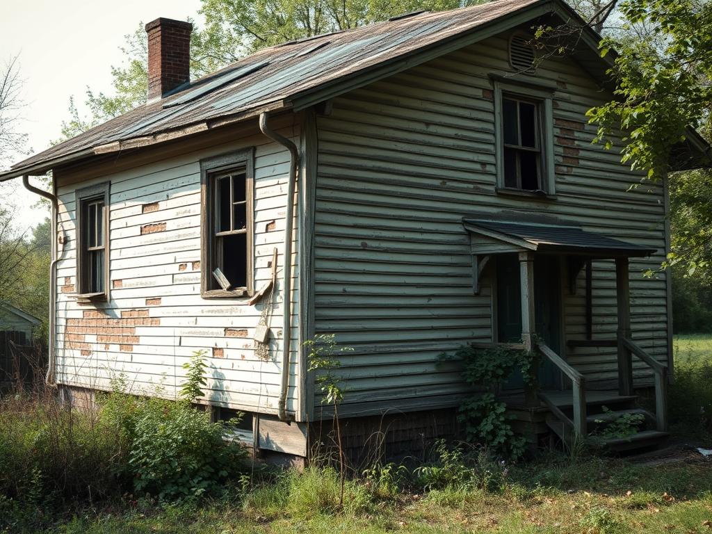 Stary, zniszczony dom w snach - sennik dom