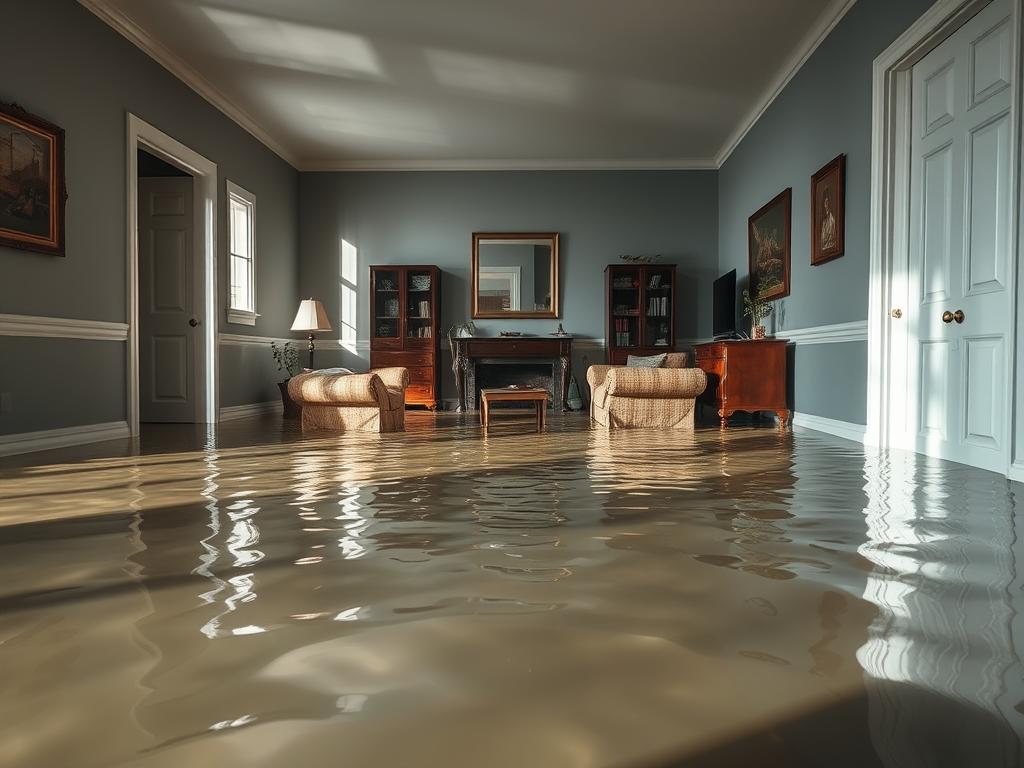 Zalanie domu w snach - sennik dom