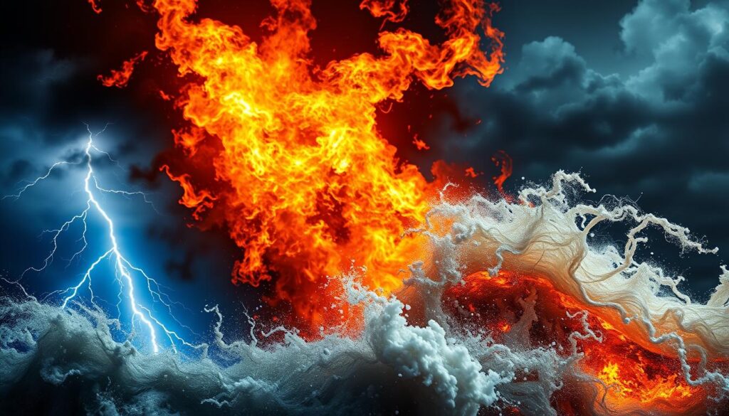 Żywioły natury: ogień, burza i wiatr jako uzupełnienie interpretacji sennik woda