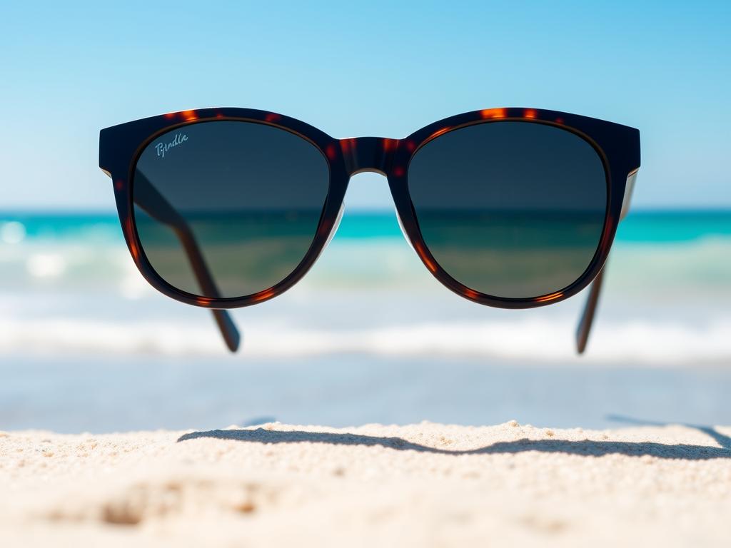 Okulary przeciwsłoneczne na plaży, sennik okulary przeciwsłoneczne