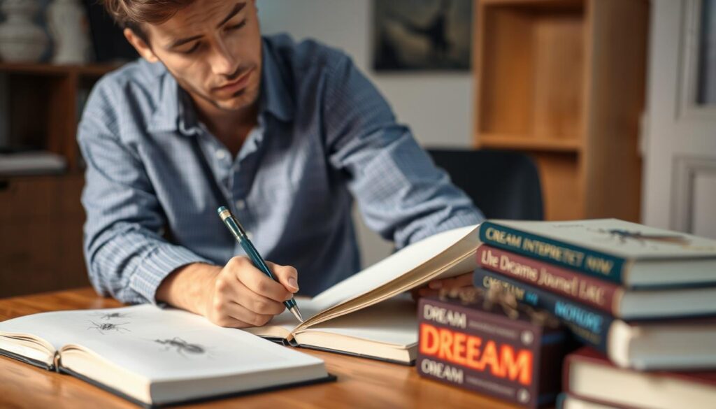 Osoba analizująca znaczenie snu o robakach - sennik robaki