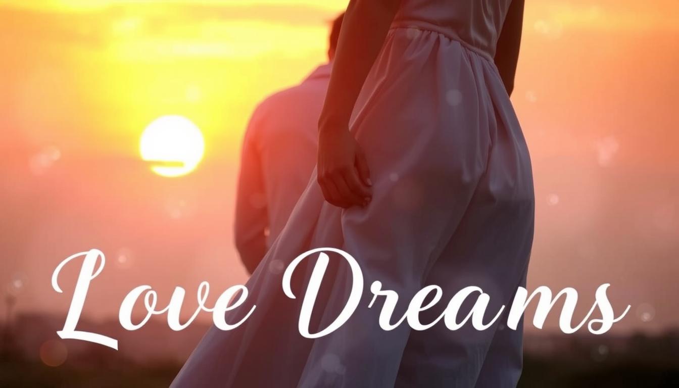 Para trzymająca się za ręce podczas zachodu słońca symbolizująca sennik miłość