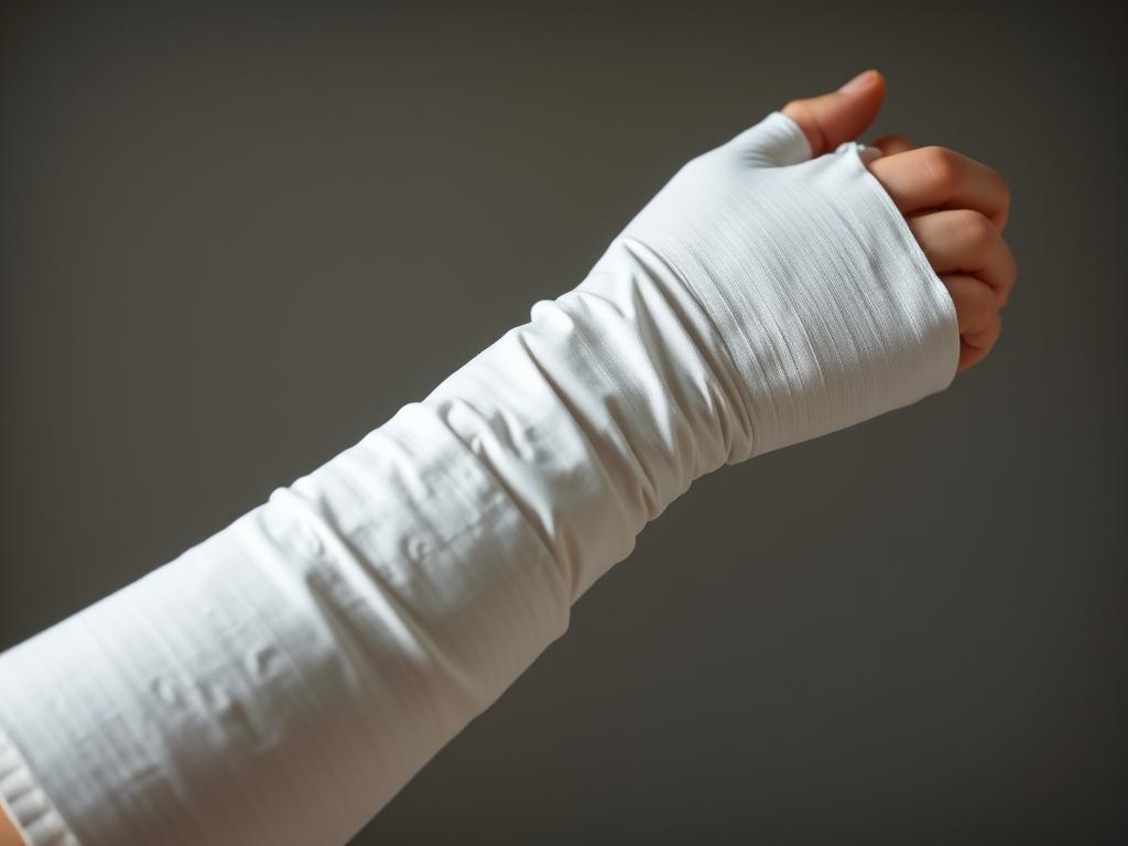 Ręka w gipsie po złamaniu - sennik medyczny