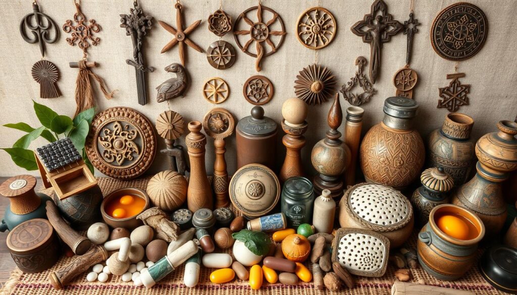 Różne kulturowe symbole uzdrawiania i medycyny - sennik medyczny