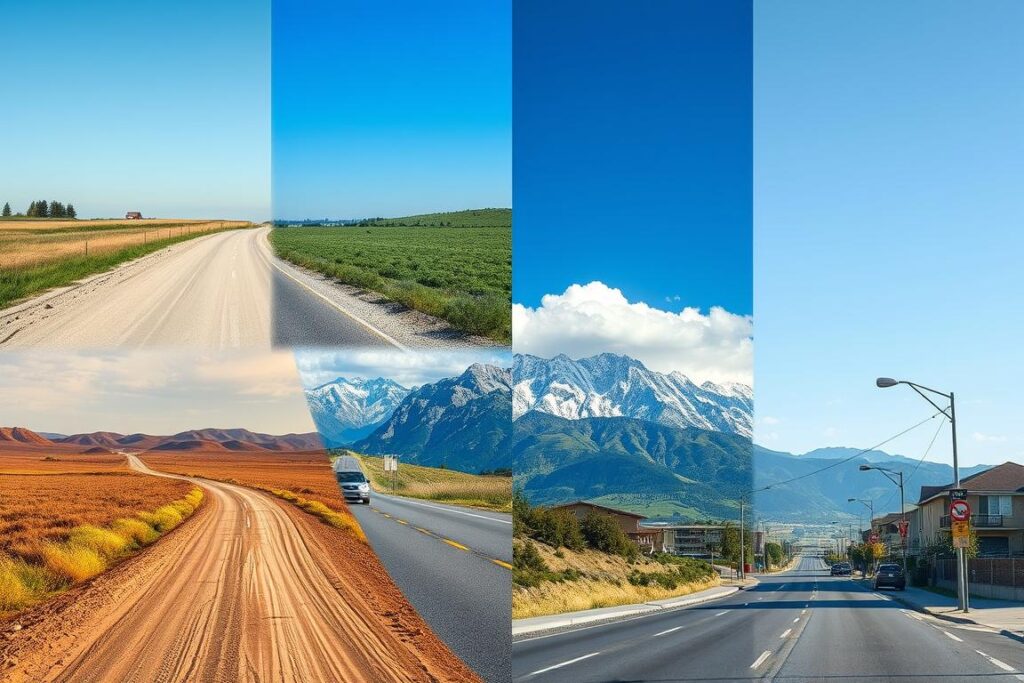 Różne rodzaje dróg symbolizujące różne znaczenia w sennik drogi