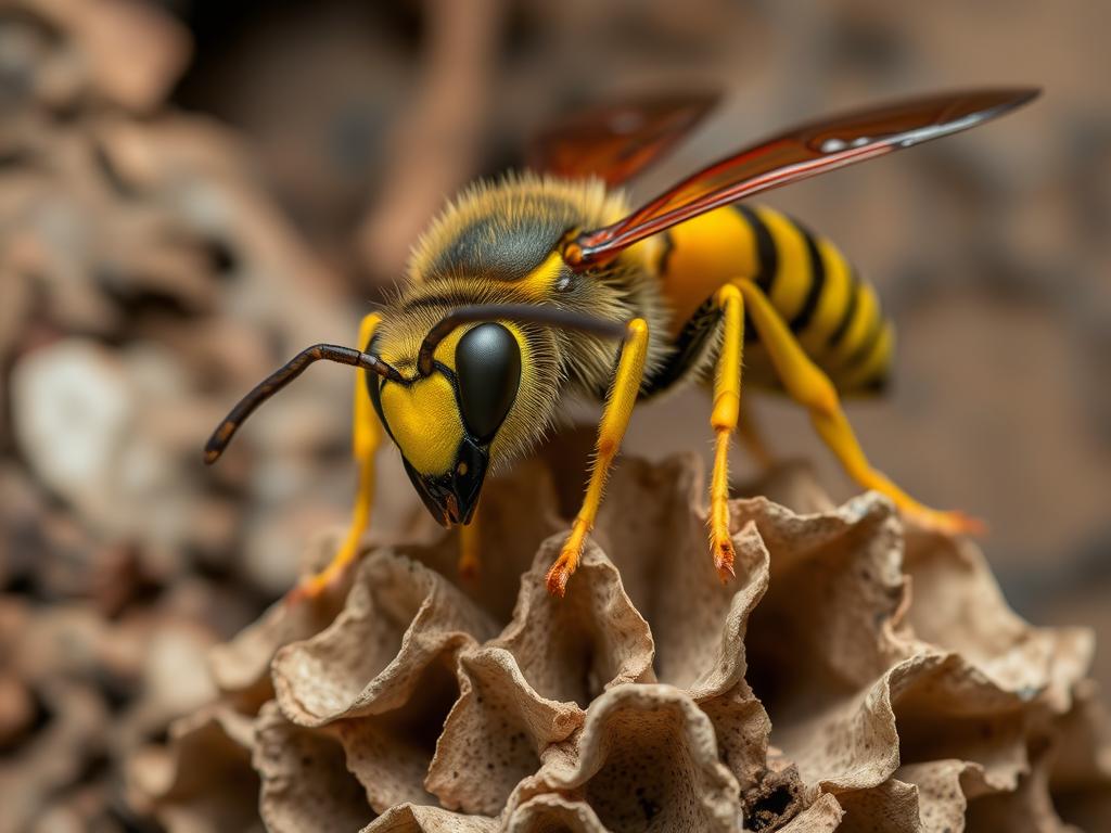 Szerszeń na swoim gnieździe - sennik szerszeń